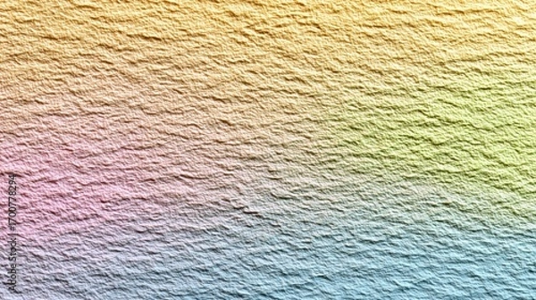 Fototapeta Vibrant pastel gradient on rough stone texture colorful and abstract background for design