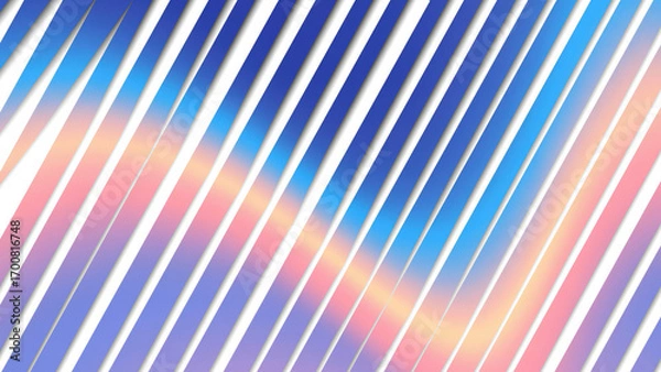 Fototapeta vibrant neon gradient, glowing transition from deep purple to bright turquoise with subtle light flare, futuristic cyberpunk style, seamless blend, 1080p resolution