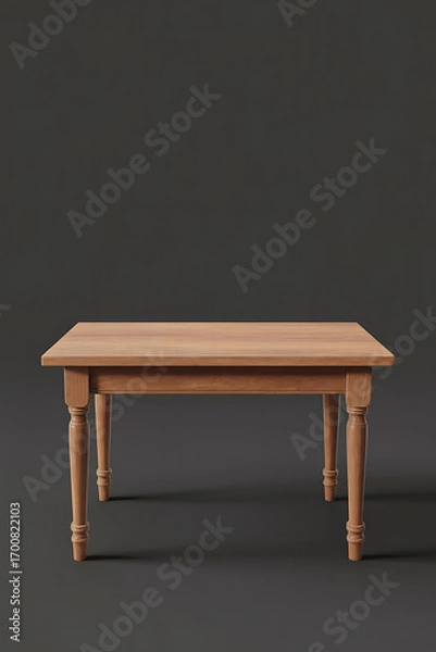 Obraz Simple wooden table, classic design.
