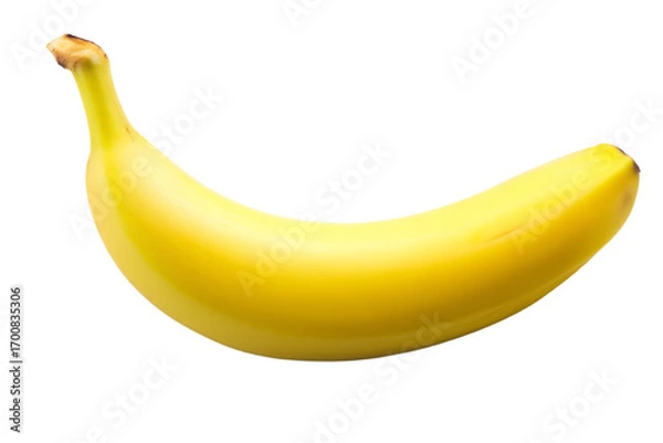 Fototapeta A banana is shown on a white background