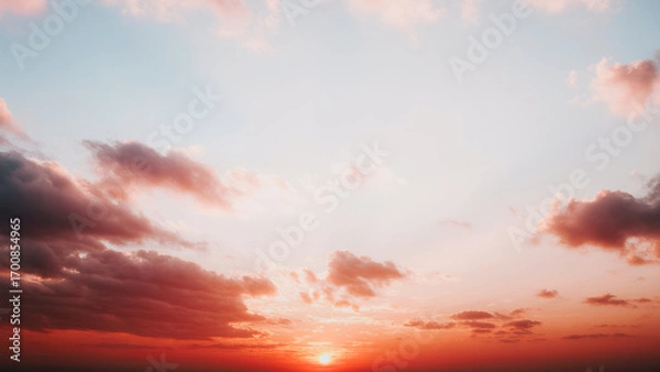 Fototapeta Crimson Sky Transition Gradient Perfect for Dramatic Sunset Designs and Nature-Inspired Decor Project Inspirations