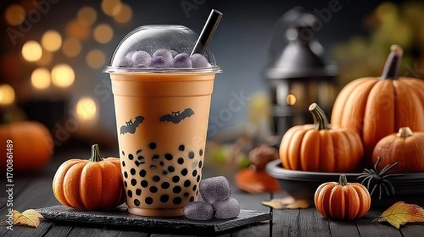 Fototapeta A close-up Halloween product image featuring themed elements.