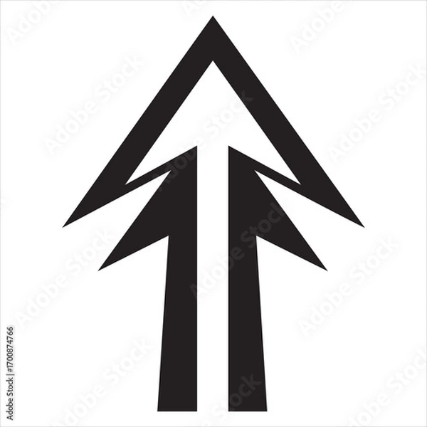 Fototapeta geometric arrow vector