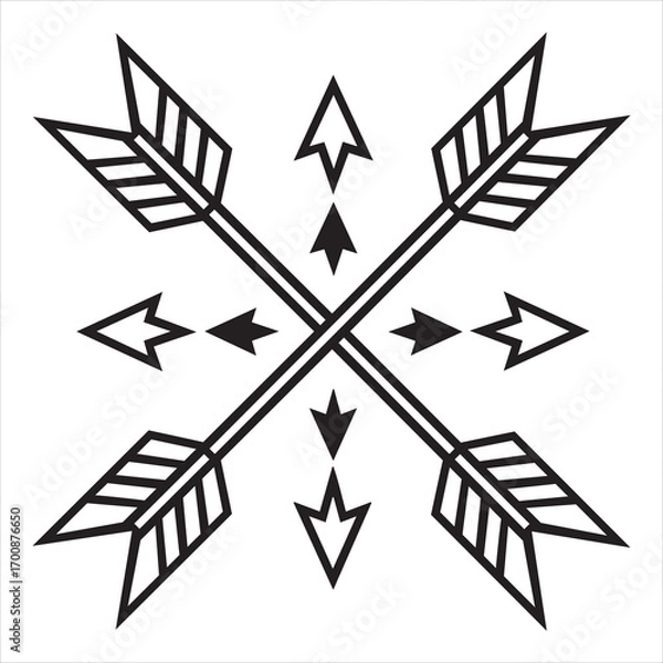 Fototapeta geometric arrow vector