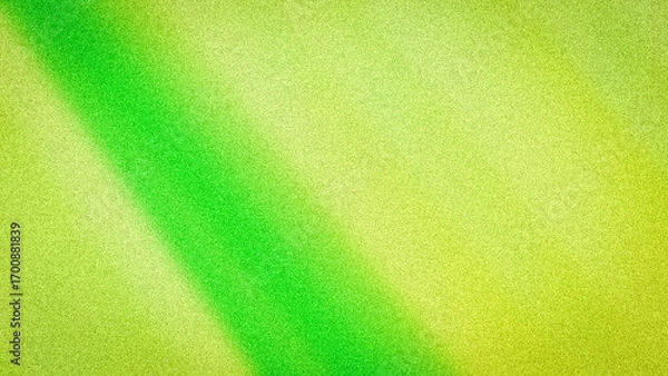 Fototapeta A refreshing and bright abstract background with a diagonal gradient of lime green and yellow-green hues, featuring a unique grainy texture