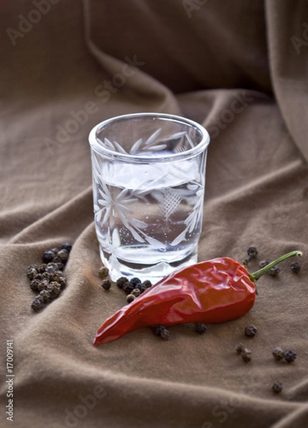 Obraz wódka z pieprzem