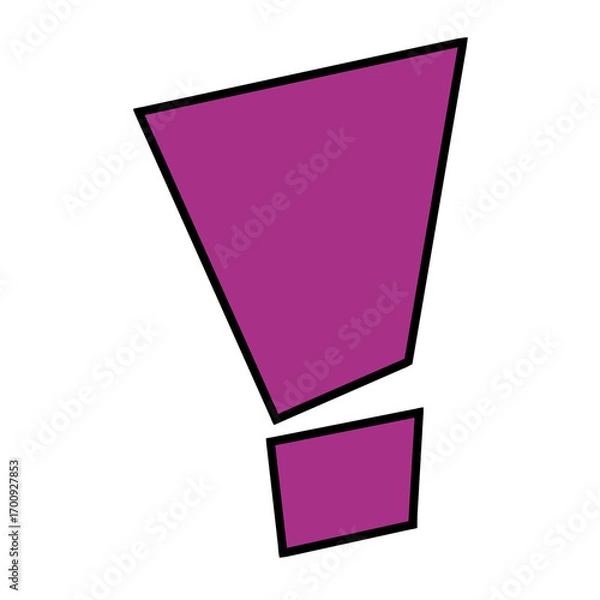 Obraz カクカクびっくり（紫色）