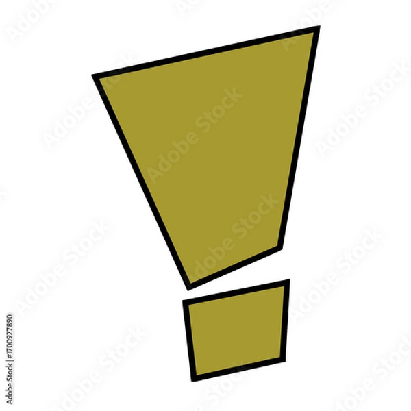 Obraz カクカクびっくり（黄色）