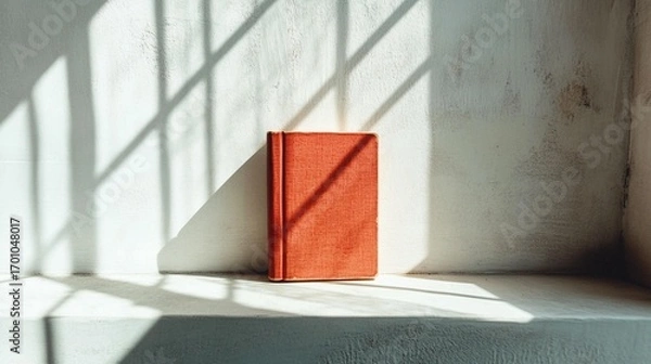 Obraz Sunlit Book on Window Sill