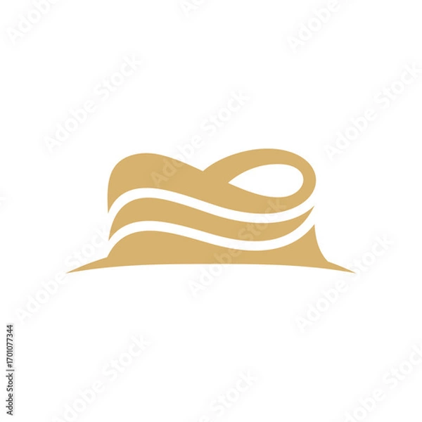 Fototapeta stadium logo icon vector in flat style design