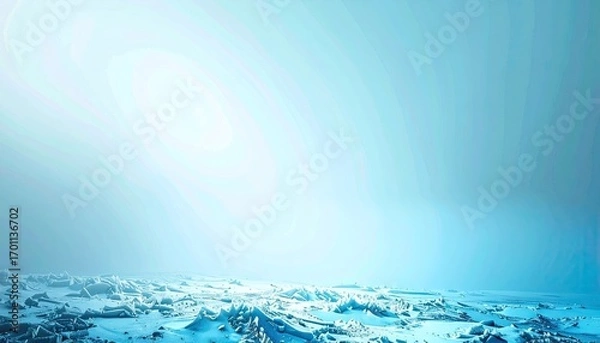 Obraz Blue Gradient Meadow Landscape with Matte Smoke