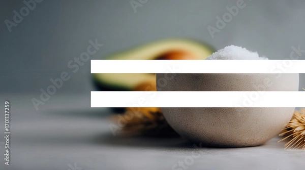Fototapeta create visually appealing recipe for homemade face mask that highlights natural ingredients