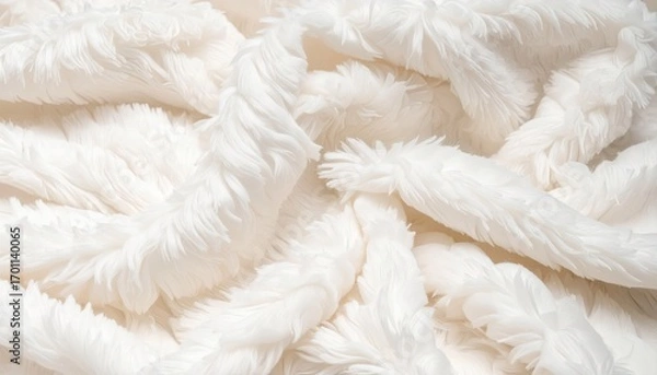 Obraz Cream Colored Fluffy Fabric Texture Background