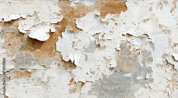 Obraz Peeling paint on aged wall