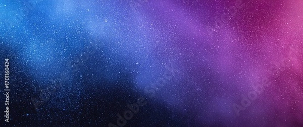 Obraz Abstract cosmic dust or nebulae, vibrant gradient of blue and purple