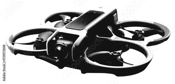 Obraz Drone Halftones New 1005