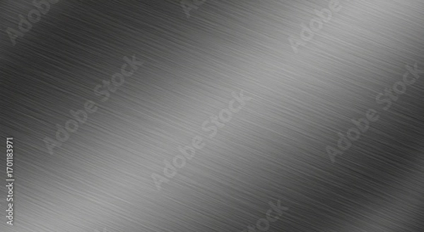 Fototapeta Brushed Metal Texture with Diagonal Lines and Subtle Gradient