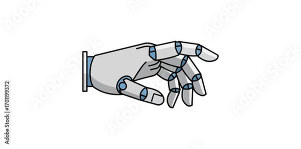 Fototapeta Robot hand illustration