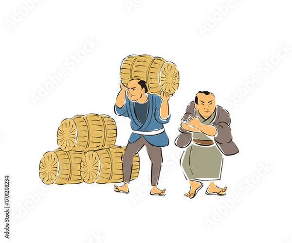 Obraz 年貢米　江戸幕府