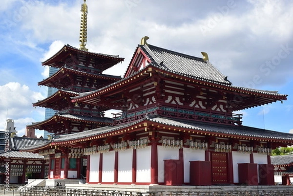 Obraz 大阪　神社仏閣　四天王寺