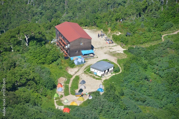 Fototapeta 上から見た剱岳・早月小屋