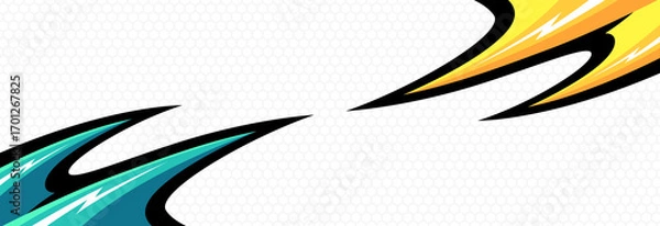 Fototapeta Dynamic Abstract Background for Car Stickers, Wraps, and Livery Graphics