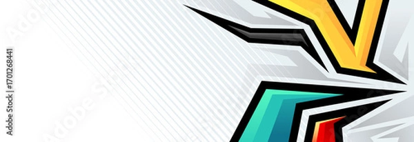 Fototapeta Dynamic Abstract Racing Background Modern Bold Lines Vector Design