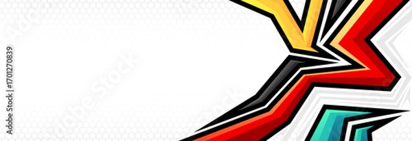 Fototapeta Dynamic Abstract Racing Background Modern Bold Lines Vector Design