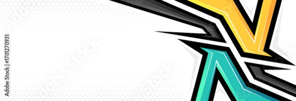 Fototapeta Dynamic Abstract Racing Background Modern Bold Lines Vector Design