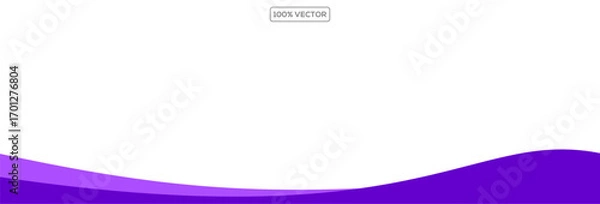 Obraz wave separator footers, modern dividers shapes vector illustration element vector