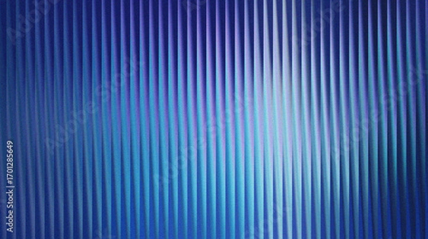 Fototapeta Abstract blue vertical stripes texture with subtle gradient and light effects