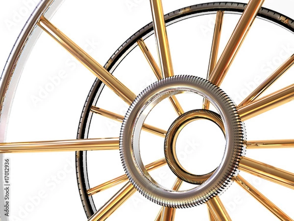 Fototapeta Structure of a wheel