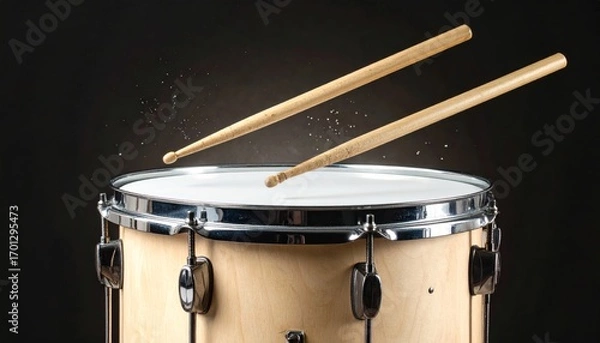 Fototapeta Powerful Drumming Performance: Rhythmic Beat