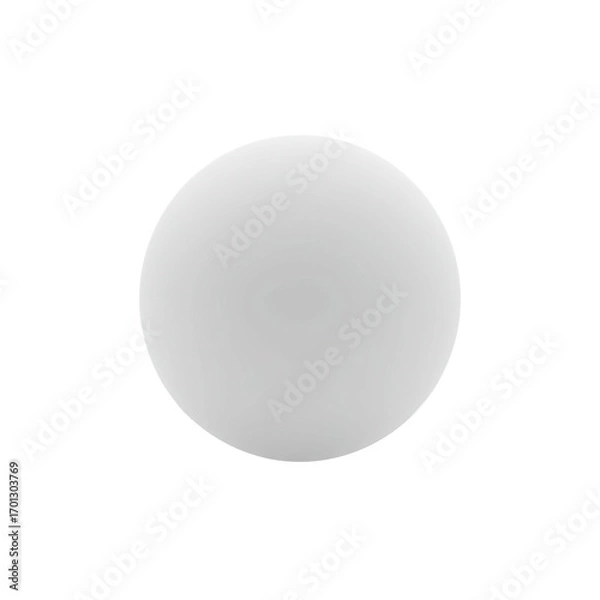 Fototapeta A Large, Soft White Sphere Creates a Serene, Minimalist Visual Against a Bright Background