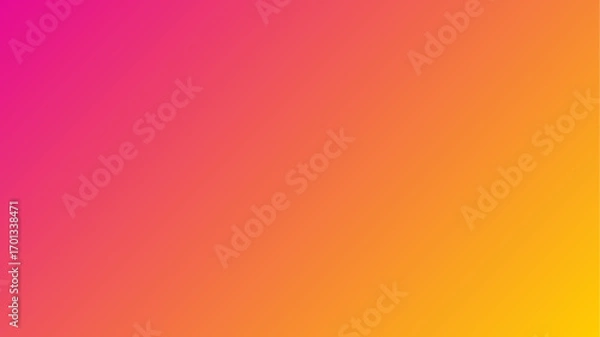 Fototapeta Vibrant Pink to Golden Yellow Gradient: Smooth, Warm, Abstract Background Texture
