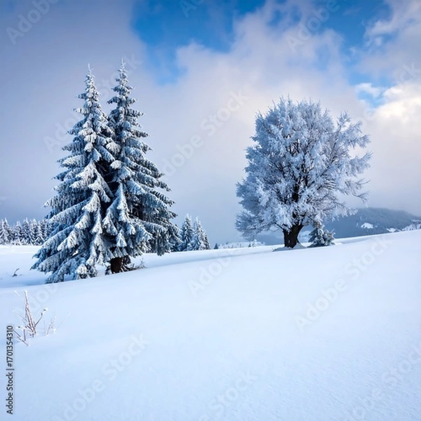 Obraz Winter wonderland landscape (1)
