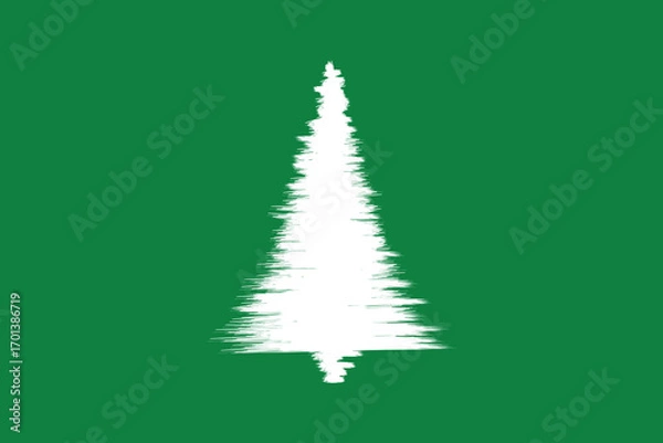 Fototapeta brush christmast tree