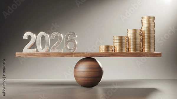 Obraz Financial planning for 2026: growing investments and future success in business and personal savings