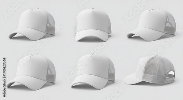 Obraz Trucker Cap Variations: A Clean Aesthetic