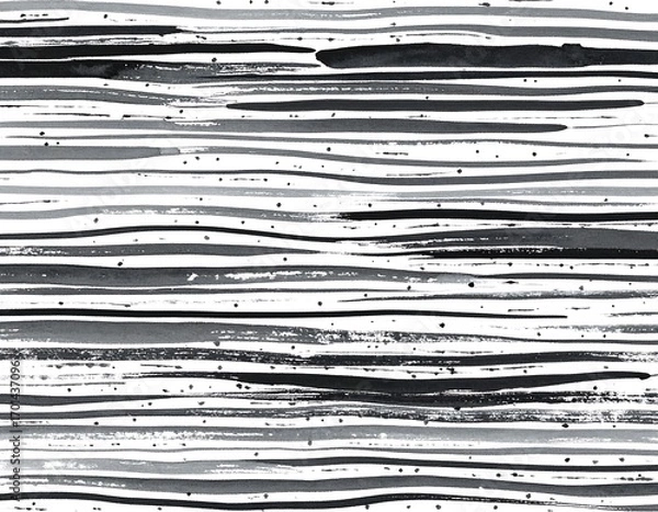 Obraz Abstract monochrome horizontal brushstrokes