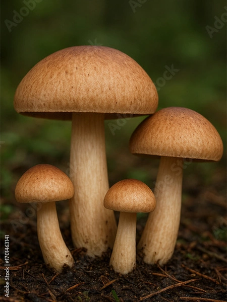 Obraz mushrooms in the forest