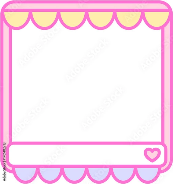 Obraz Colorful Decorative Frame with Pastel Color