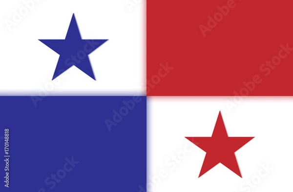 Obraz Panama flag icon vector