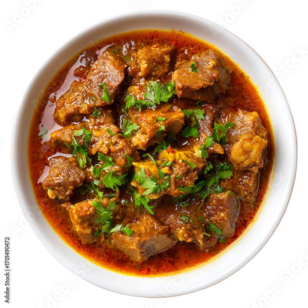 Obraz Mutton Curry Isolated on Transparent Background