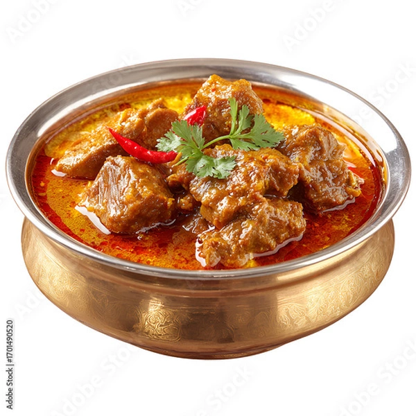 Obraz Mutton Curry Isolated on Transparent Background