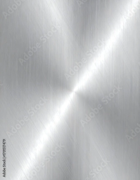 Obraz Polished metallic surface with brushed texture radiating from center
