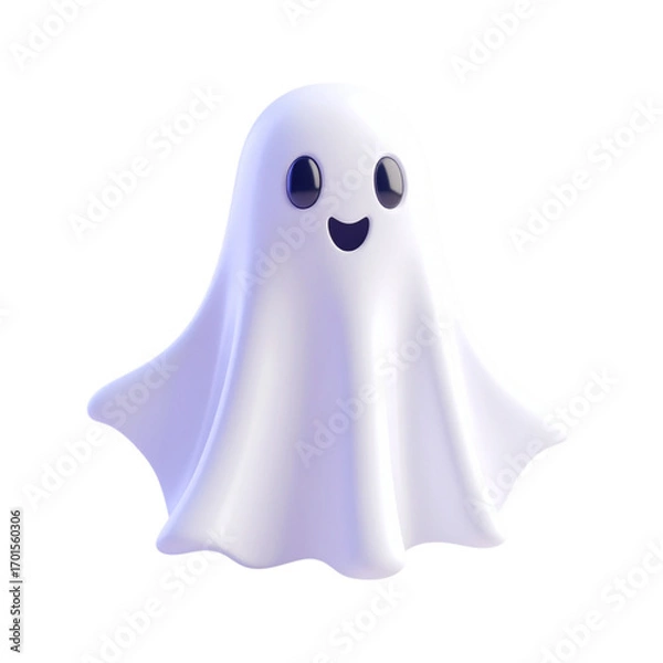 Fototapeta a close up of a ghost with a smile on its face