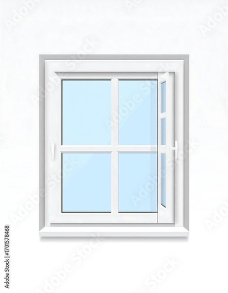 Fototapeta White window illustration