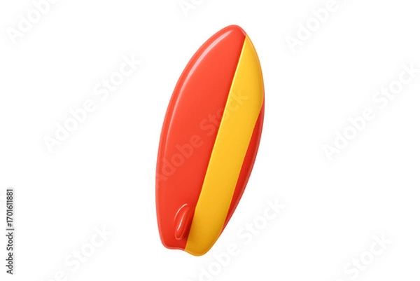 Fototapeta 3D Rugby Ball Icon Isolated on a Transparent Background