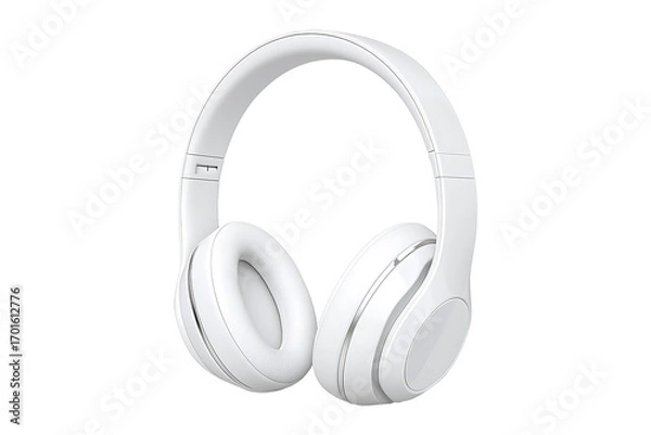 Fototapeta Modern 3D Wireless Headset Isolated on a Transparent Background
